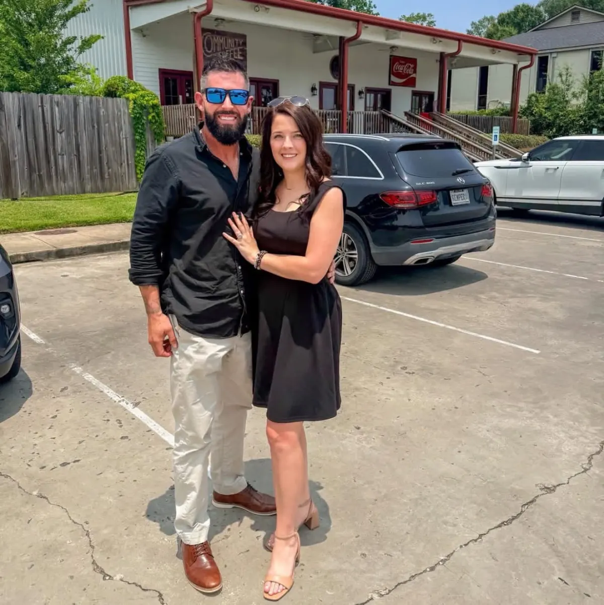 Trey Hubbard, founder of Southern Dreams Mechanical Services, with his wife